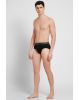 Men's Super Combed Cotton Solid Brief with Ultra soft Waistband - Black