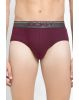 Men's Super Combed Cotton Solid Brief with Ultra soft Waistband - Wine Tasting