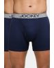 Men's Super Combed Cotton Rib Solid Boxer Brief with Ultra soft Waistband - Deep Navy