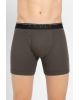 Men's Super Combed Cotton Rib Solid Boxer Brief with Ultrasoft Waistband-Deep Olive