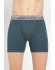 Men's Super Combed Cotton Rib Solid Boxer Brief with Ultra soft Waistband -Deep Slate