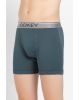Men's Super Combed Cotton Rib Solid Boxer Brief with Ultra soft Waistband -Deep Slate
