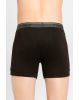 Men's Super Combed Cotton Rib Solid Boxer Brief with Ultrasoft Waistband - Brown