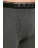 Men's Super Combed Cotton Rib Solid Boxer Brief with Ultra soft Waistband -Charcoal Mel