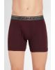 Men's Super Combed Cotton Rib Solid Boxer Brief with Ultra soft Waistband -Wine Tasting