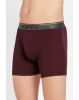 Men's Super Combed Cotton Rib Solid Boxer Brief with Ultra soft Waistband -Wine Tasting