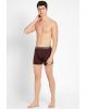 Men's Super Combed Cotton Rib Solid Boxer Brief with Ultra soft Waistband -Wine Tasting