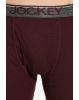 Men's Super Combed Cotton Rib Solid Boxer Brief with Ultra soft Waistband -Wine Tasting