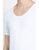 Men's Super combed cotton Round Neck Half Sleeved Vest with Extended Length for Easy Tuck