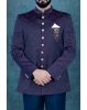Purple -Blue Combo Jodhpuri Suit In Na Using Imported Synthetic Fabric