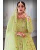 Pastel Green  sequins work Jacket and Lehenga