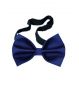 Blue Bow Tie In Satin Fabric