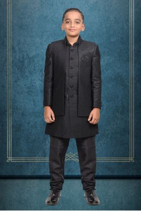 Black sherwani