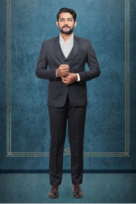 3 Piece Black Suit