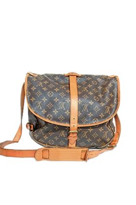 Louis Vuitton Monogram Canvas Samur 35 Brown Crossbody Bag