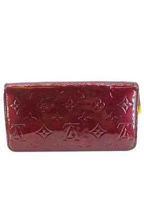 Louis Vuitton Monogram Vernis Zippy Wallet Amarante