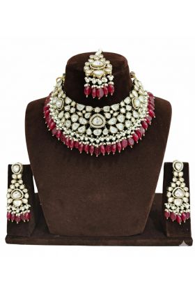 Royal Ruby Kundan Bridal Choker Set