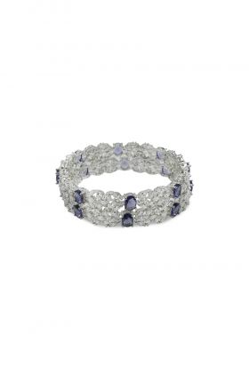 Royal Purple Oval Cluster Bangle