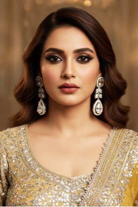 Regal Sparkle Crystal Drop Earrings