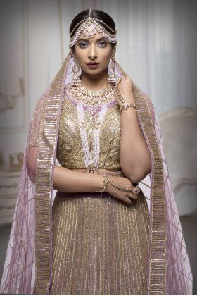 Lavender Designer Lehenga