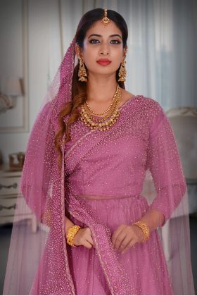 Pink Purple Lehenga