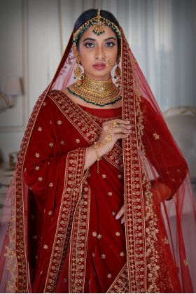 Maroon Lehenga