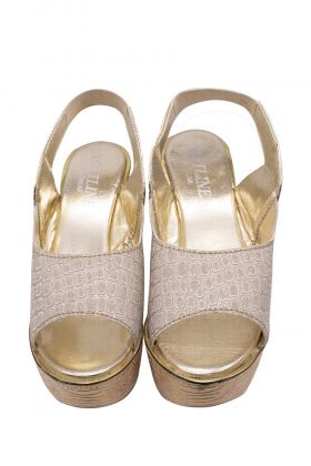 Shimmer gold solid wedges