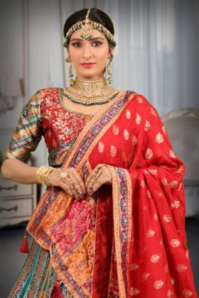Banarasi brocade jarakan work lehenga
