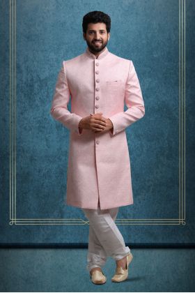 Light Pink Opulent Classic Sherwani