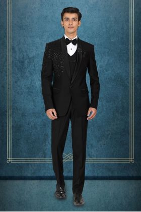 Black Kingly Event & Party Suit