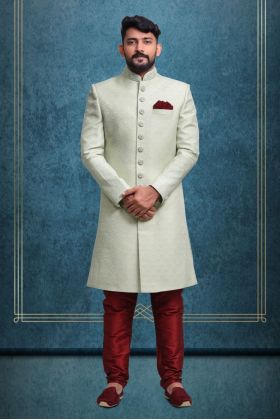 Pista Green Modish Classic Sherwani